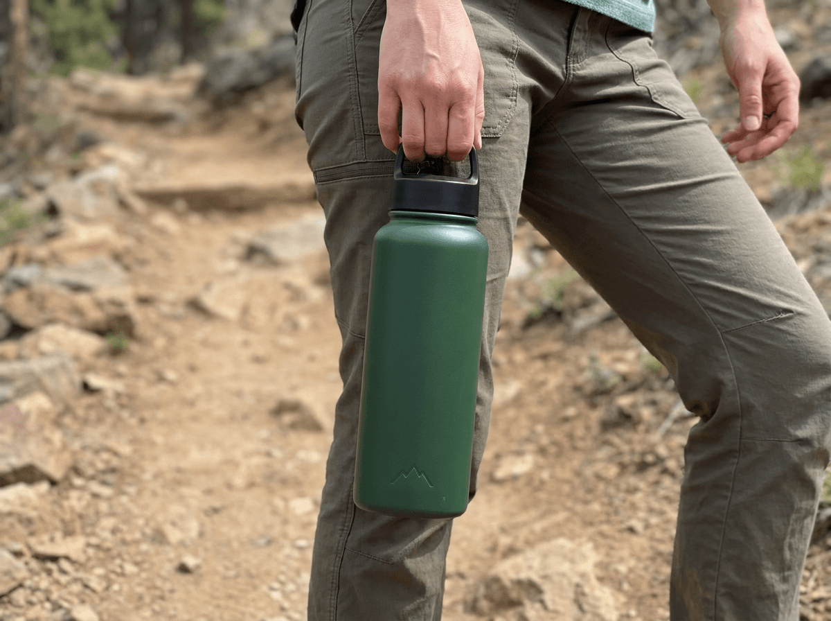 Fictional Northpeak Trailflask product image from the Email workspace demo.